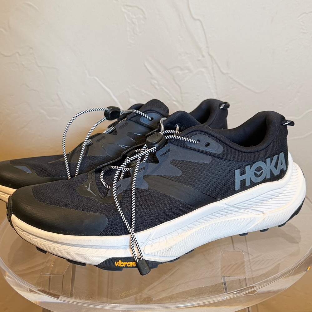 Hoka Transport Women’s Black with Grey Logo Trail Sneakers